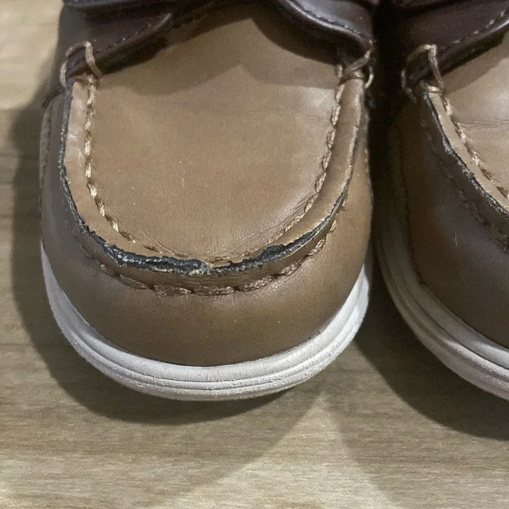 Brown Toddler Loafers with Velcro Strap